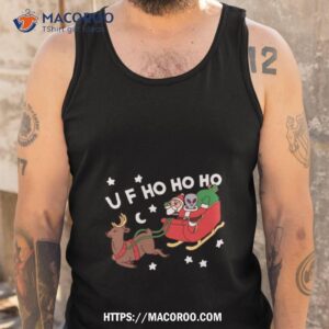 uf ho ho ho alien christmas shirt tank top