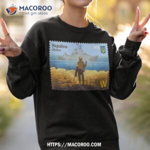 ukraine postage stamp shirt sweatshirt 2