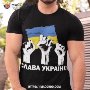 Ukrainian Flag And United Fists Shirt
