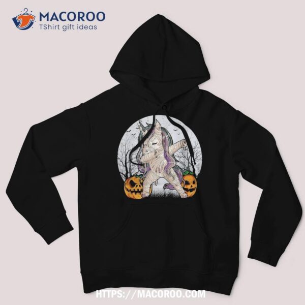 Unicorn Mummy Dabbing Dab Dance Halloween Pumpkin Shirt