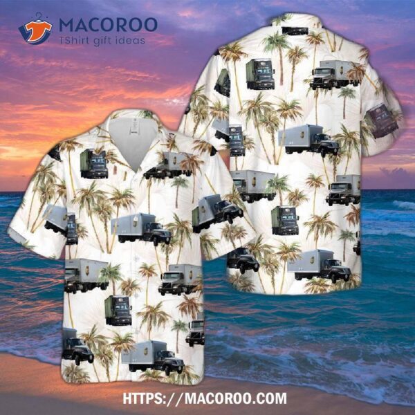 Ups Freight Truck Hawaiian Shirt