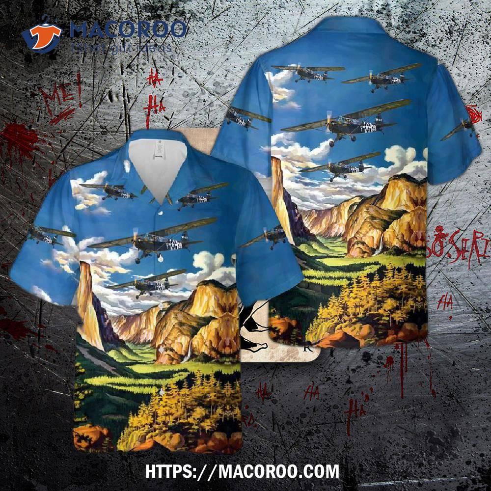 Us Air Force J-3 Cub/l-4 Grasshopper Hawaiian Shirt Us Air Force J-3 Cub/l-4 Grasshopper Hawaiian Shirt