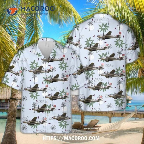 Us Air Force North American B-25j Mitchell “panchito” Hawaiian Shirt