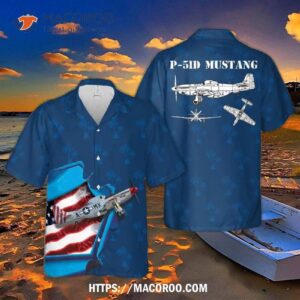 Us Air Force North American P-51d Mustangs “mad Max” Hawaiian Shirt