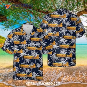 Us Air Force North American T-6g Texan Hawaiian Shirt