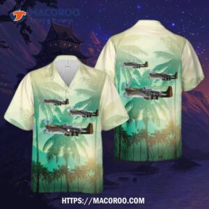 Us Air Force Tf-51d-25 Mustang 44-84847 Miss Velma Hawaiian Shirt