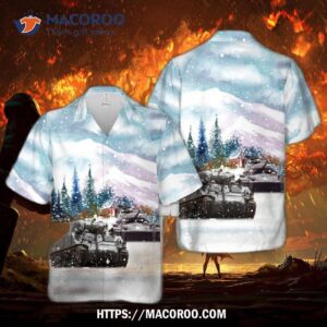 Us Army M4a3 Sherman Christmas Hawaiian Shirt