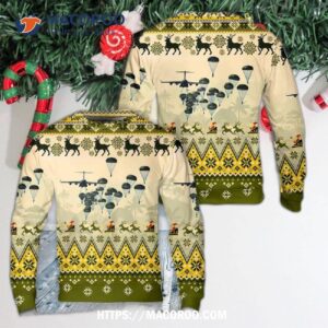 Us Army Paratroopers With The 82nd Airborne Division Parachute Christmas Sweater Dlmp2908pd04