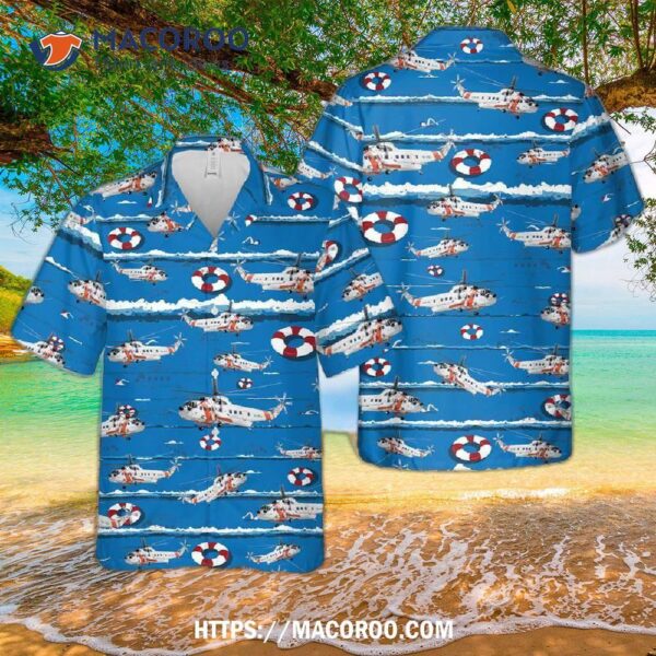 Us Coast Guard Sikorsky S-61r Hawaiian Shirt