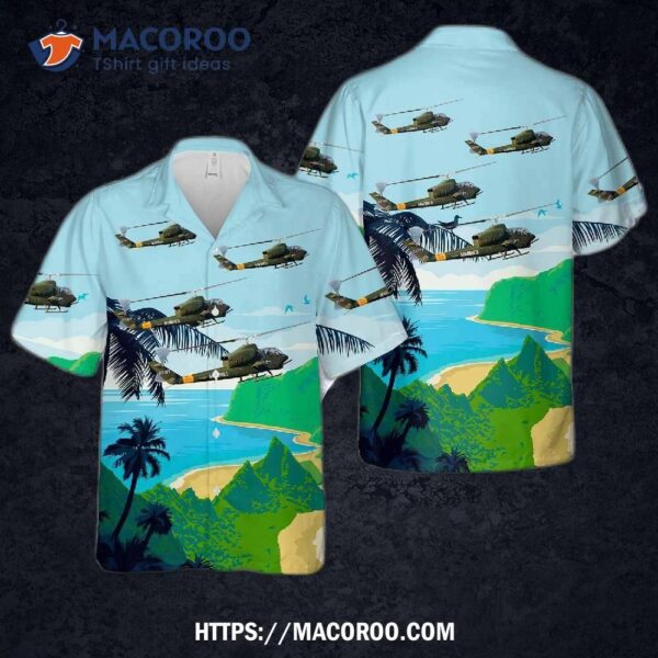 Us Marine Corps Bell Ah-1j Sea Cobra Buno 157757 Hawaiian Shirt