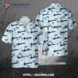 Us Navy Blue Angels #5 F/a-18e Hawaiian Shirt