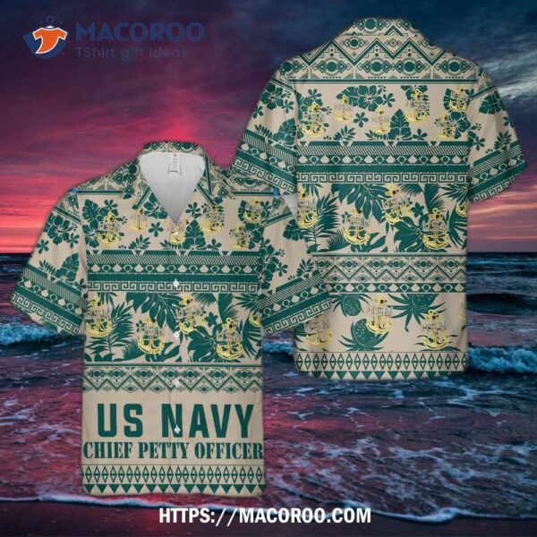 Us Navy Chief Anchor Hawaiian Shirt