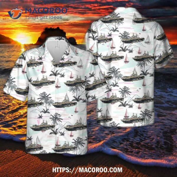 Us Navy Uss Peleliu Lha-5 Amphibious Assault Ship Hawaiian Shirt