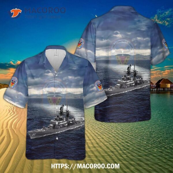 Us Navy Uss Richmond K. Turner (dlg-20 / Cg-20) Leahy-class Cruiser Destroyer Leader Hawaiian Shirt