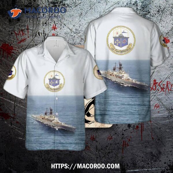 Us Navy Uss Worden (dlg/cg-18) Leahy-class Cruiser Hawaiian Shirt