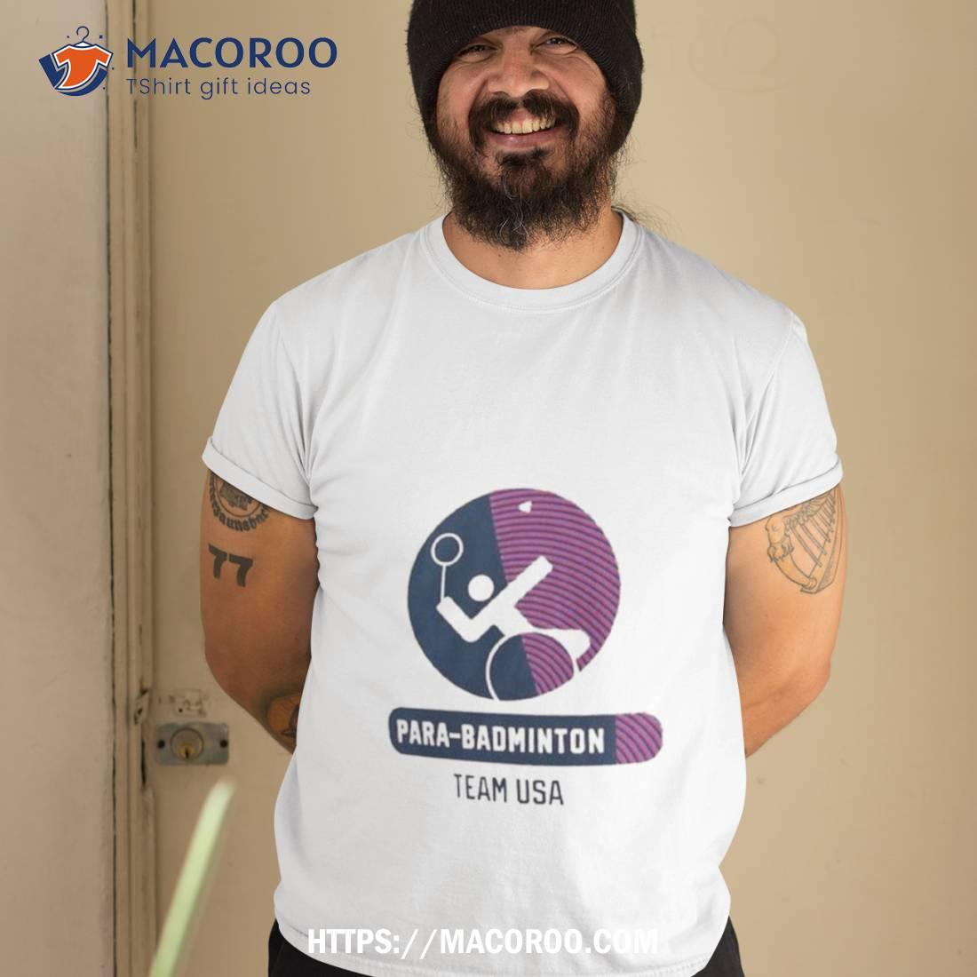Us Paralympic Badminton Radiating Victory T Shirt Us Paralympic Badminton Radiating Victory T Shirt