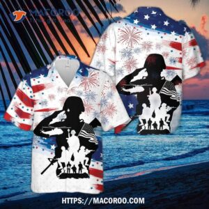 Us Soldier Veteran, 4th Of July Hawaiian Shirt