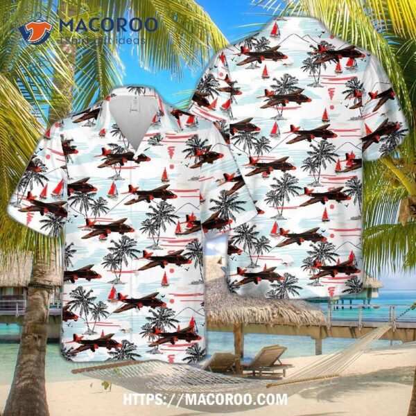 Usafe Martin B 57b Canberra, 52-1590, The Black Knights 38th Bomb Wing Hawaiian Shirt