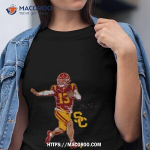 Usc Football Caleb Williams Superstar Pose Signature Shirt