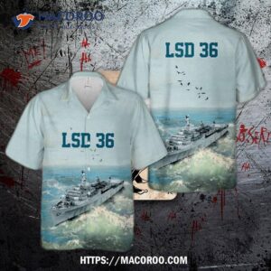 Uss Anchorage (lsd 36) U.s Navy Ship Reunions Hawaiian Shirt