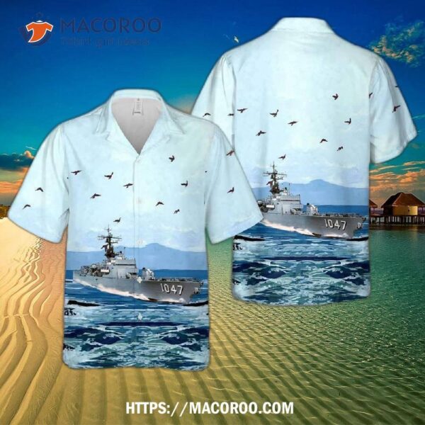 Uss Voge (de/ff-1047) U.s Navy Ship Reunions Hawaiian Shirt