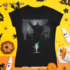 Vaporwave Ghost Grim Reaper Gothic Skull Halloween Shirt