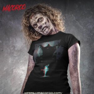 Vaporwave Ghost Grim Reaper Gothic Skull Halloween Shirt