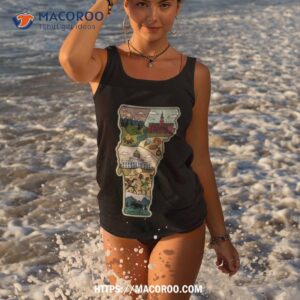 Vermont Map Burlington The Green Mountain State Shirt