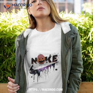 Vintage Halloween Swoosh Skeleton Pumpkin Nike Logo 2023 Shirt