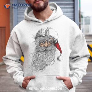 Vintage Retro Santa Claus Candy Cane Christmas Holiday Shirt