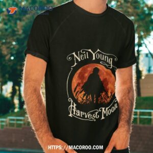 Vintage Rock Retro Harvest Moon In Night Hallowen Shirt