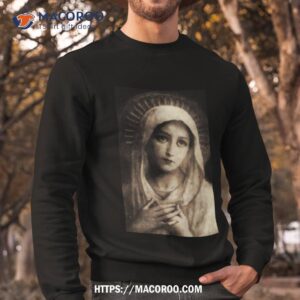 vintage virgin mary painting shirt sweatshirt