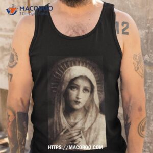 vintage virgin mary painting shirt tank top