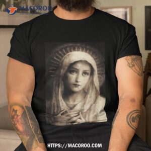 Vintage Virgin Mary Painting Shirt