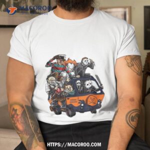 Virginia Cavaliers Horror Movies Characters Bus Halloween 2023 Shirt