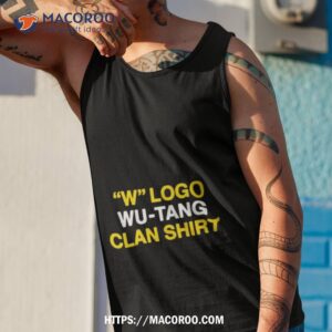 w logo wu tang clan shirt tank top 1