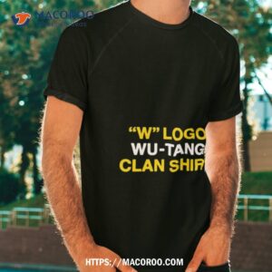 W Logo Wu Tang Clan Shirt
