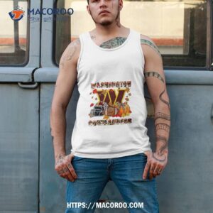 washington commanders fall helmet pumpkin shirt tank top 2