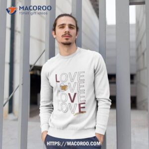 washington commanders g iii love graphic shirt sweatshirt 1