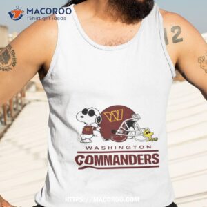 washington commanders snoopy and woodstock shirt tank top 3