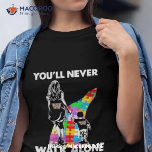 Washington Commanders You’ll Never Walk Alone Mom And Son Autism Shirt