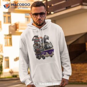 Washington Huskies Horror Movies Characters Bus Halloween 2023 Shirt