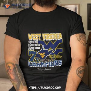 West Virginia Football 7x Big East Champions Take Me Home Country Roads Graphic T Shirt