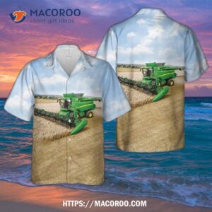 Wheat Combine Harvester Hawaiian Shirt