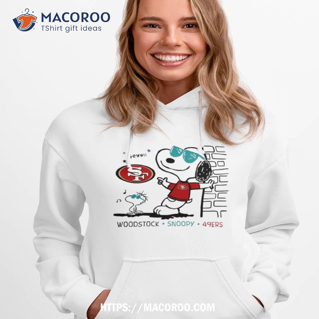 Woodstock Snoopy 49ers cartoon T-shirt, hoodie, sweater, long