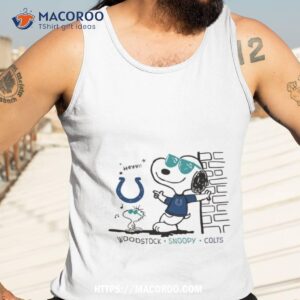 woodstock snoopy colts shirt tank top 3