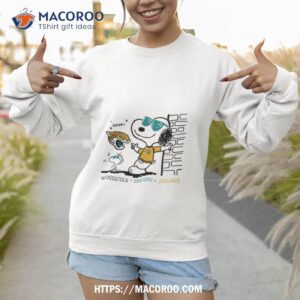 woodstock snoopy jaguars shirt sweatshirt 1