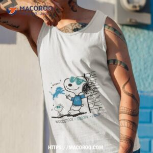 woodstock snoopy lions shirt tank top 1