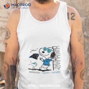 woodstock snoopy panthers shirt tank top