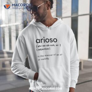 word definition arioso black and white shirt hoodie 1